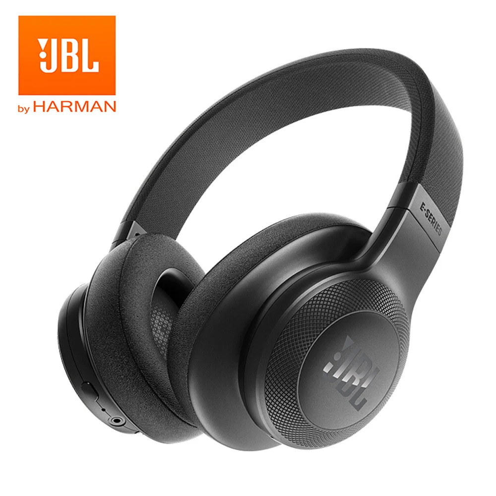 JBL E55BT, беспроводные Bluetooth/3,5 мм проводные наушники, складные Накладные наушники, чистый бас, музыкальные наушники, AUX IN с микрофоном