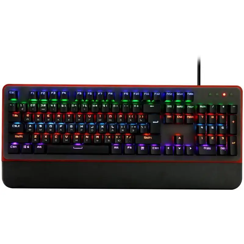 

Green Axis Mechanical Gamer Keyboard 12 Color RGB LED Backlit Keypad for PC