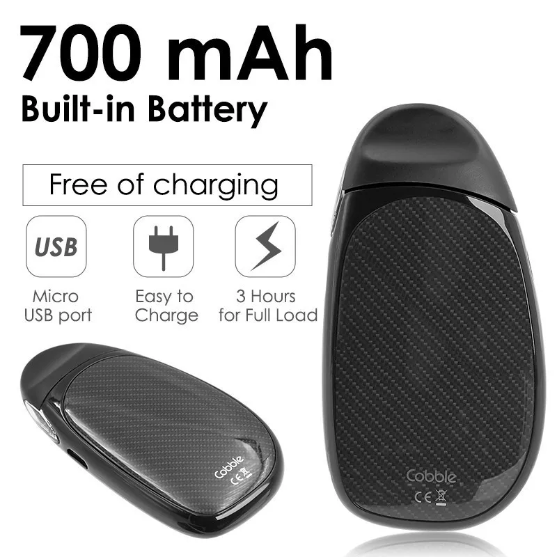 Электронная сигарета мини Vape Pod System aspire Cobble Starter Kit установлен 1.4ohm MTL катушка с 700