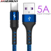 5А супер зарядка type C mate 20 P20 быстрое зарядное устройство USB кабель провод usb type C кабель для huawei mate 20 P20 Pro Honor 10 V10 кабель