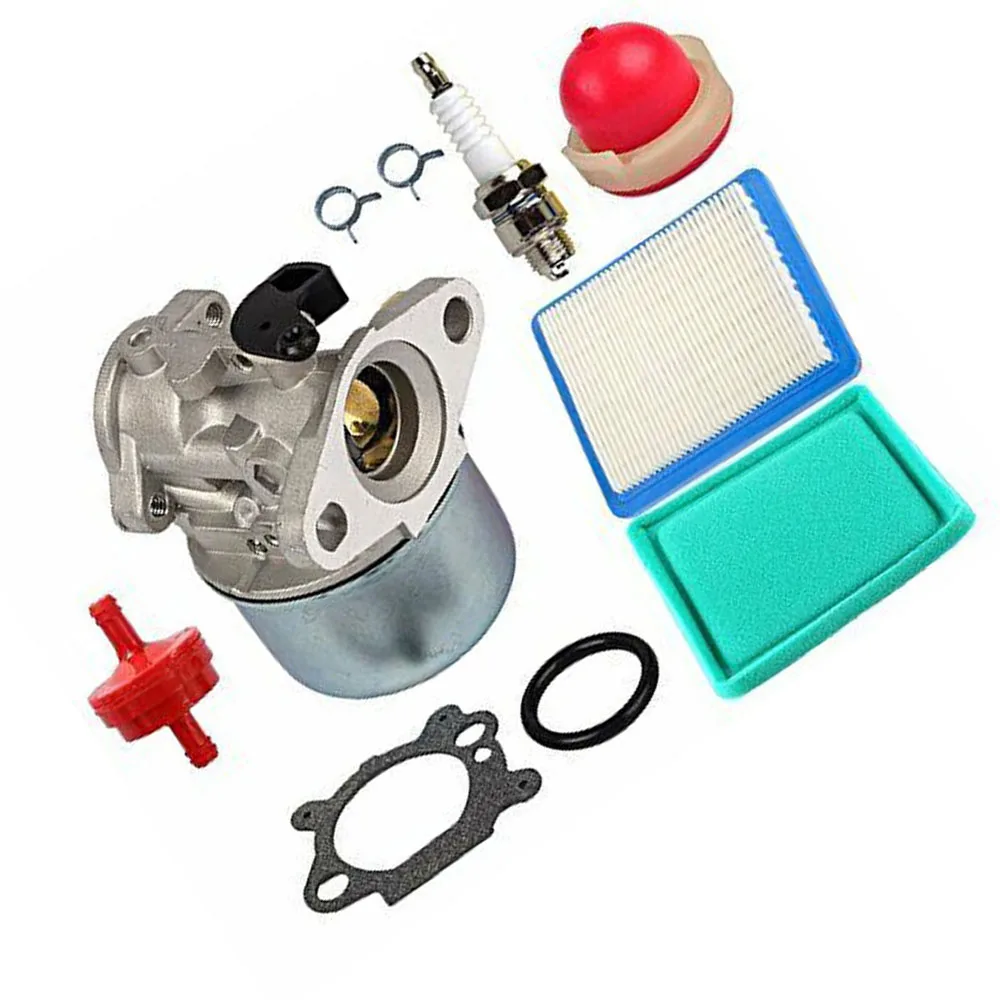 

Lawn Mower Carburetor Kit Primer Bulb Air Filters For Briggs & Stratton 498255 Accessories