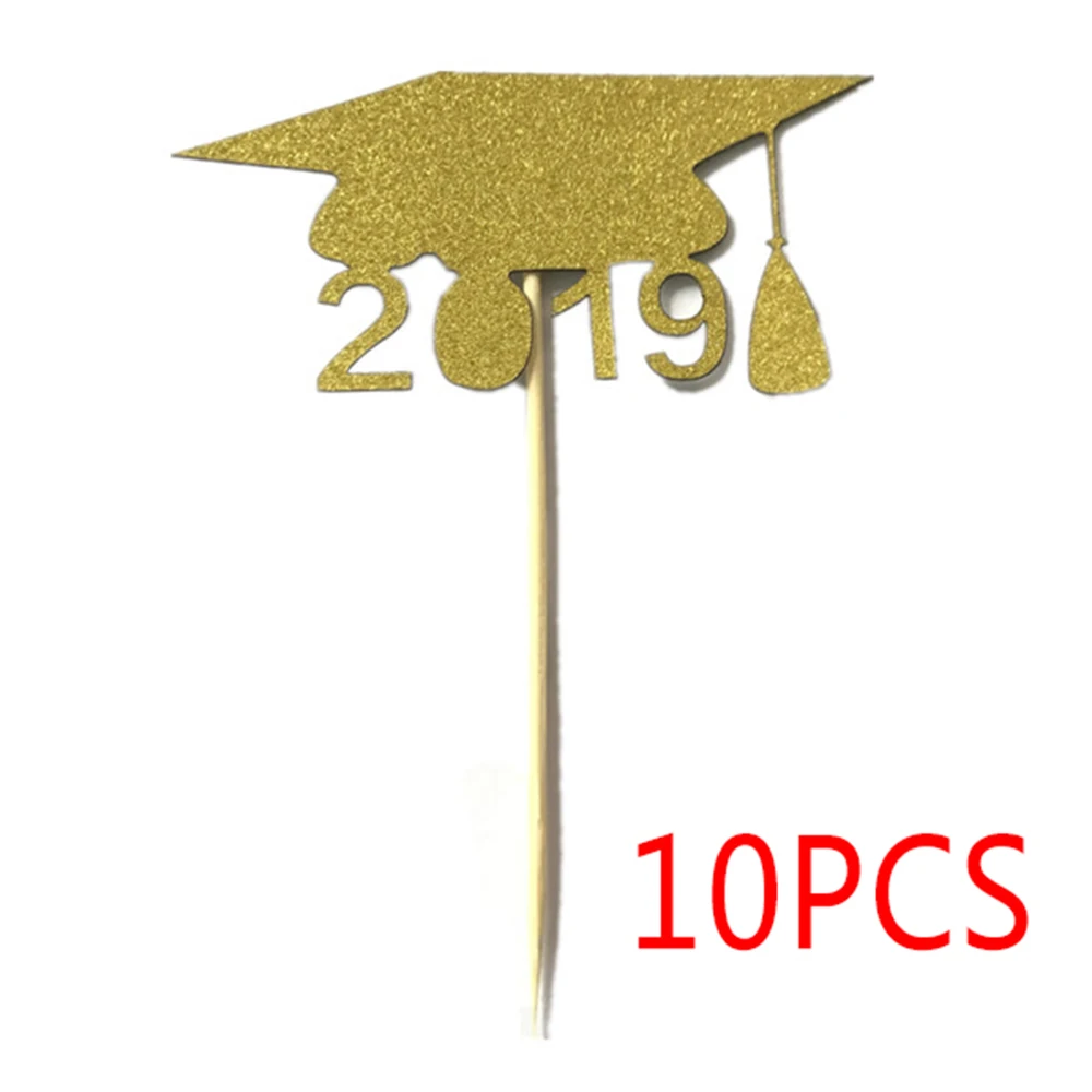 10 шт кекс Топпер бакалавр шляпка выпускная Вечеринка Grad товары для украшения