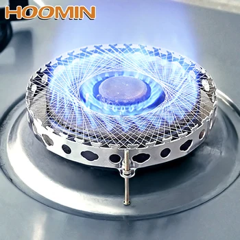 

HOOMIN Windproof Round Mesh Pot Stand Adapter Stove Accessories Gas Stove Torch Net Aggregate Flame Energy Saving Cover