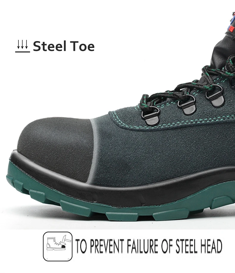 

Winter Safety Boots For Men Steel Toe Puncture-Proof Anti-Smashing Safety Shoes Large Size Warm Work Shoes Men Shielding shoes