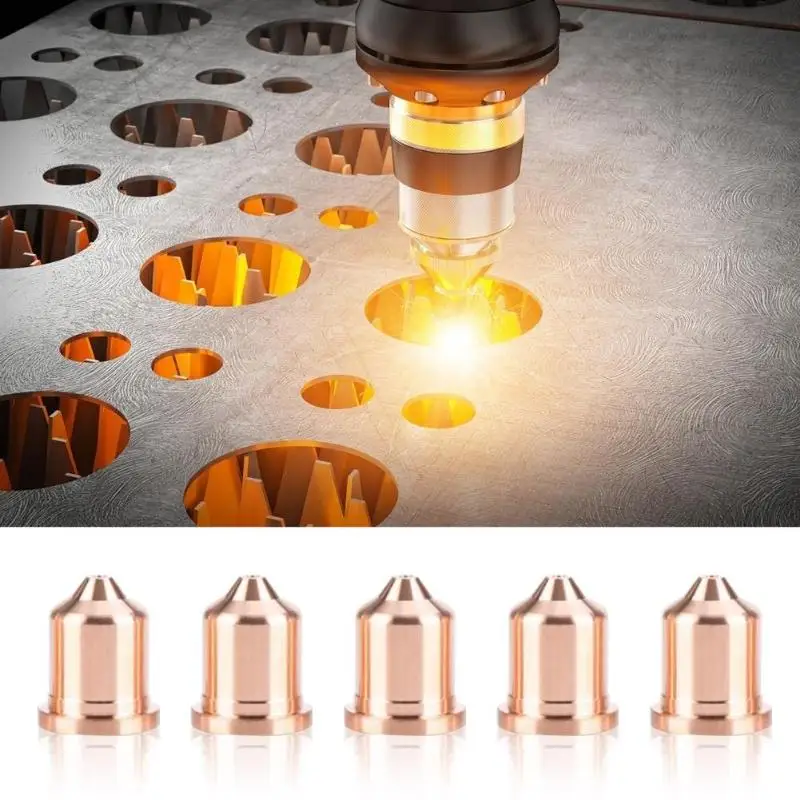 5pcs Metal Plasma Cutting Cutter Consumables Tip Nozzle Electrode Nozzle Plasma cutting Tool
