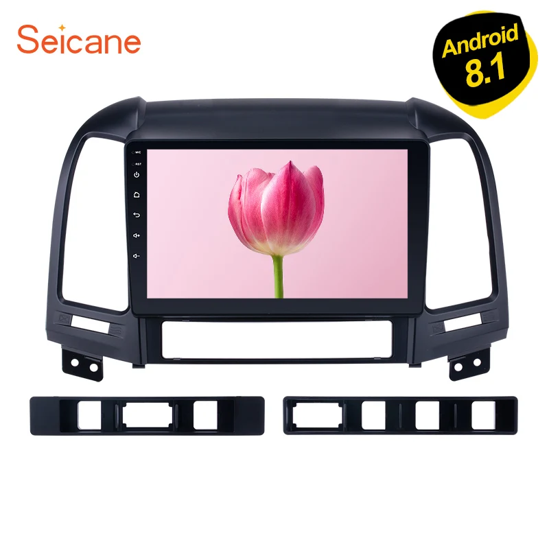 

Seicane Android 6.0/7.1/8.1 9" Car Radio Multimedia Player GPS Head Unit For HYUNDAI SANTA FE 2005 2006 2007 2008 2009-2012