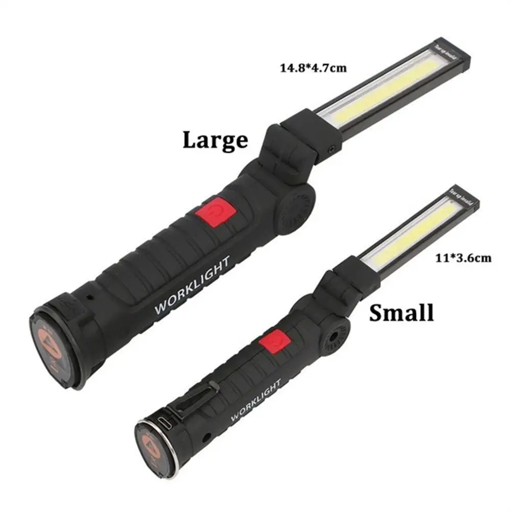 

LED Rechargeable Magnetic COB Torch Handheld Inspection Lamp Cordless Worklight Tool