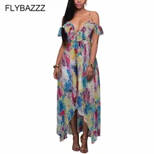 Women Floral Printed Summer Boho Dresses Chiffon Off Shoulder Long Beach Dress Party Holiday Club Dresses Sundress Plus Size 3XL autumn summer new women shirt dress long sleeved female dresses slim fashion party office lady sundress plus size casual rob