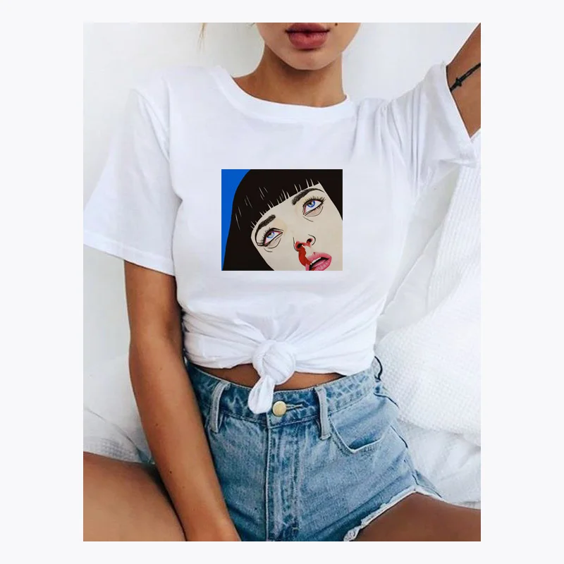 

Zomarzz Women's Summer Tops 2019 Femme Movies Kuso Funny Tshirt Tumblr Camisa Mujer Korean Fashion Clothing
