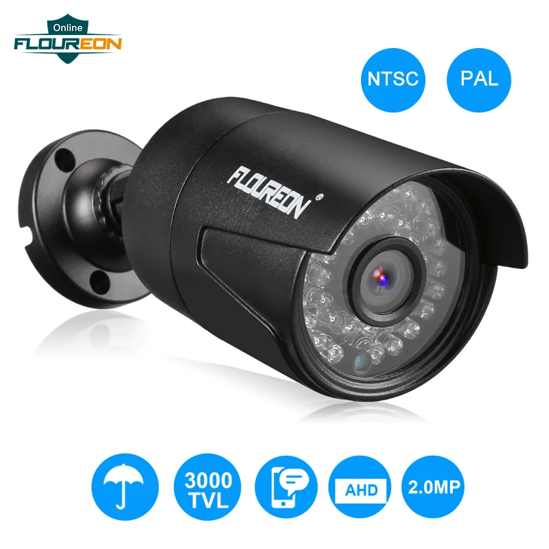 Skup Nowa analogowa kamera zewnętrzna 1080P 2.0MP 3000TVL NTSC PAL wodoodporna kamera CCTV AHD kamera dvr noktowizyjna kamera monitorująca