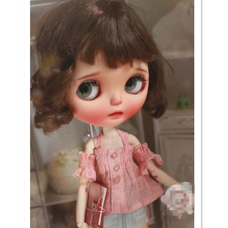 1/6 Одежда для куклы BJD сексуальные розовые топы Blythe аксессуары одежды