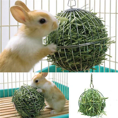 

Sphere Feed Dispense Exercise Hanging Hay Ball Guinea Pig Hamster Rabbit Pet Toy