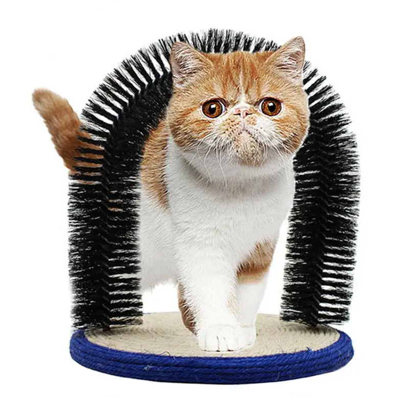Pet Cat самогрумерная Арка С Когтеточка для котов база кошка мышь игрушечная щётка