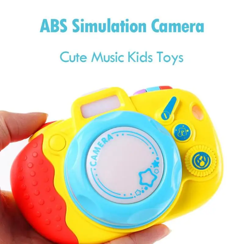 ABS Моделирование камера развивающий интерес культивирование милая музыка Детский сад Дети блеск игрушки с веревкой для детей подарки на день рождения