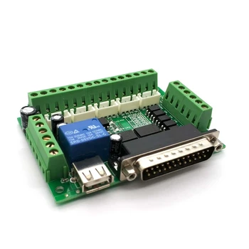 

MACH3 Engraving Machine 5 Axis CNC Breakout Board With Optical Coupler For Stepper Motor Drive Controller No With USB Cable