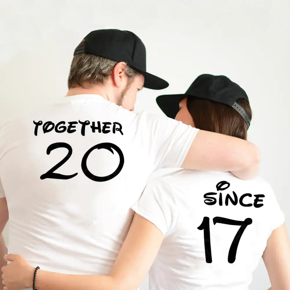 camisetas para parejas aniversario
