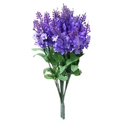 1 шт. Искусственный Поддельный цветок куст свадебный букет Декор фиолетовый
