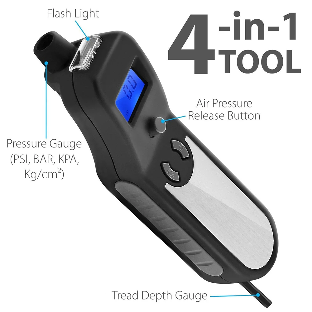 

Tire Pressure Gauge Truck Digital Meter Car Measure Air Release Tool Motorcycle Barometers Manometer LCD Display Tester Inflator