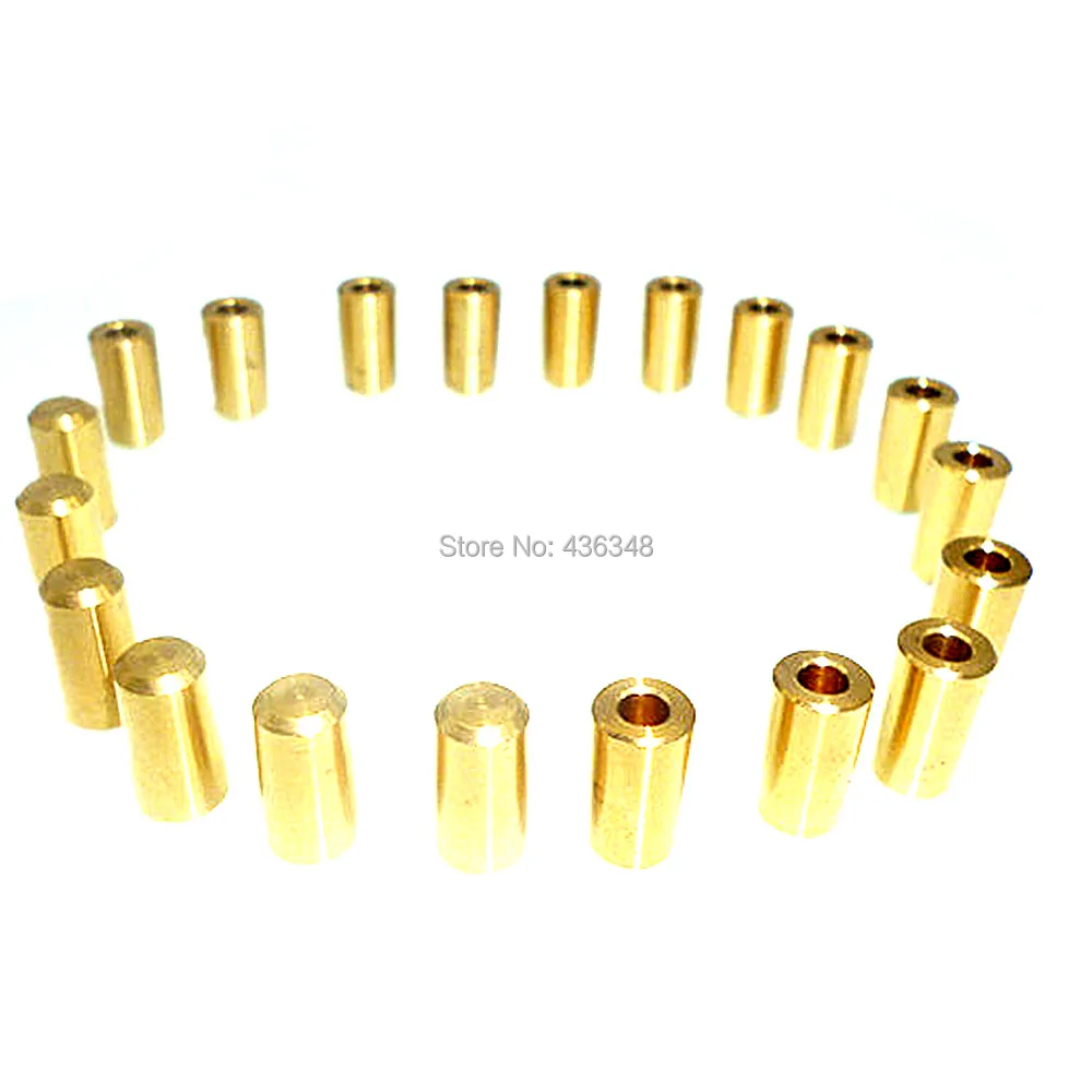 

1/2/5/10/20pcs Brass 3.17mm Motor Shaft Mini Drill Chuck Electric Motor Shaft Coupler Drill Chuck 0.3-4mm Bit Clamp Fixture