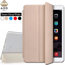 Кожаный чехол для планшета с откидной крышкой для Apple ipad 9,7 fundas smart sleep Wake cover Stand Ультратонкий чехол для ipad 6 A1893 A1954