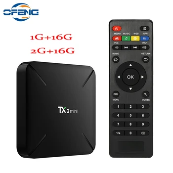 TX3 mini TV Box Android 7.1 Amlogic S905W Quad Core 1GB 8GB 16G DLNA WiFi Smart TV BOX HD Media Player PK TX3 PRO BOX
TX3 mini TV Box Android 7.1 Amlogic S905W Quad Core 1GB 8GB 16G DLNA WiFi Smart TV BOX HD Media Player PK TX3 PRO BOX