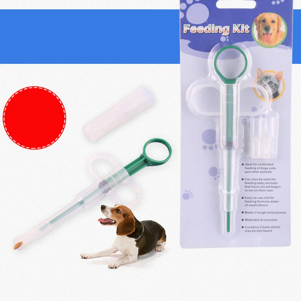 1PC Pet Dog Cat Puppy Pills Dispenser Feeding Kit Given Medicine