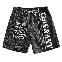 Новинка, мужские спортивные шорты, M-4XL размера, плавки, черные пляжные шорты, шорты для серфинга, мужские бермуды, пляжные шорты для серфинга