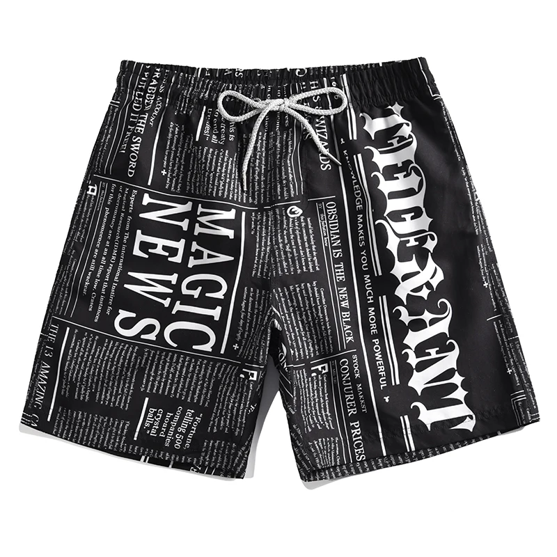 2019 أحدث شورت رياضي رجالي M-4XL حجم سراويل للسباحة سبورة سوداء السراويل الصبي تصفح قصيرة أوم برمودا تصفح بناطيل الشواطئ