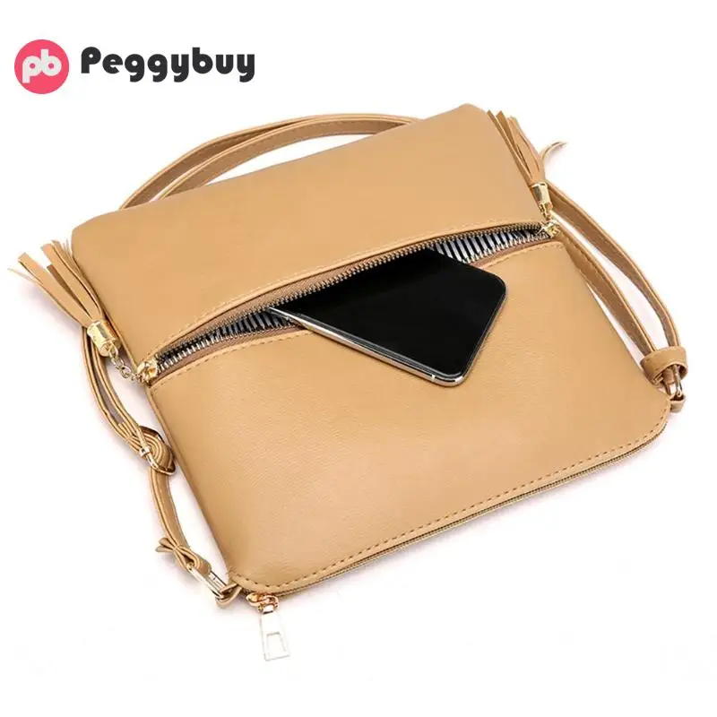 جديد مزدوجة شرابة سستة مصمم النساء بو الجلود رسول Crossbody أكياس السيدات حقائب كتف حقيبة يد المحافظ جديد مزدوجة شرابة سستة مصمم النساء بو الجلود رسول Crossbody أكياس السيدات حقائب كتف حقيبة يد المحافظ