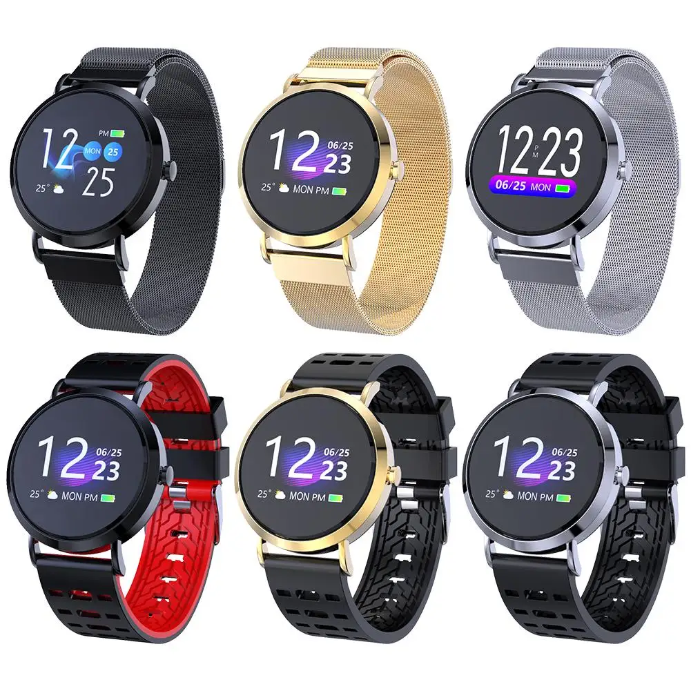 

Color Round Screen Smart Bracelet Heart Rate Movement Wristband Blood Pressure Dynamic Monitoring Sleep Step Counter Waterproof