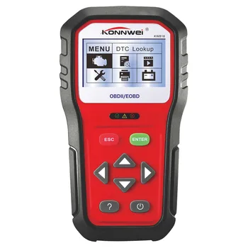 

KONNWEI KW818 Enhanced OBDII ODB2 EOBD Car Diagnostic Scanner 12V Battery Tester Check Engine Engine Automotive Code Reader To