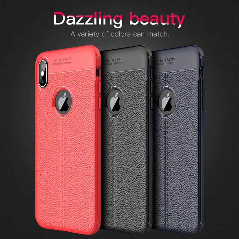 Phone Case For iPhone 7 XR XS Max Soft TPU Silicone Full Protective Back Cover Apple X 8 5 5S 6S 6 Plus Cases Capa |