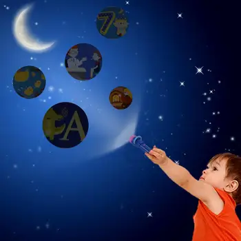 

Baby Mini Story Machine Children Early Education Projector Toy Light HD Cartoon Small Flashlight Learning Machine Children's Toy