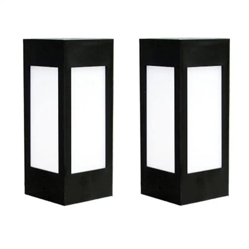 

8LED Solar Fence Light Cap Light Post Waterproof Square Lights Outdoor Garden Yard Pool Lamp Pathway Path Street Lamp