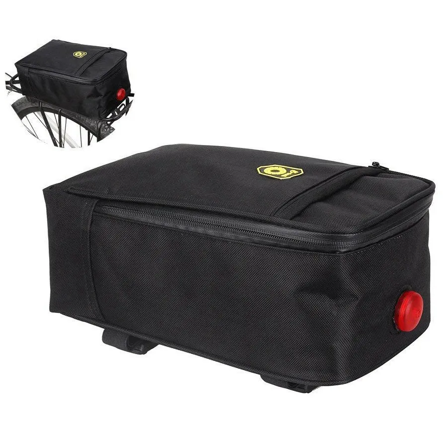 

B-SOUL Outdoor Sport Waterproof Bicycle Trunk Bag Pannier Saddle Bag Luggage Carrying Bag with Back Light Bicycle Bag Luggage