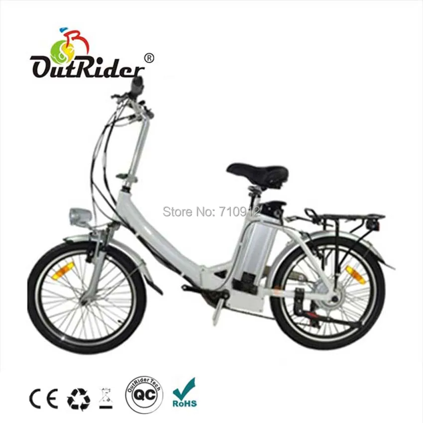 Рекламный 20 дюймовый электрический складной велосипед Outrider
