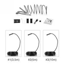 WiFi бороскоп 8 мм объектив USB эндоскоп для мобильного телефона ПК IP68 Водонепроницаемая Инспекционная камера 720P 6LED