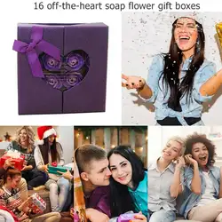 1 коробка креативная Роза цветочная ванна для тела душистое мыло День Святого Валентина подарок душистые мыла для подарков Свадьба