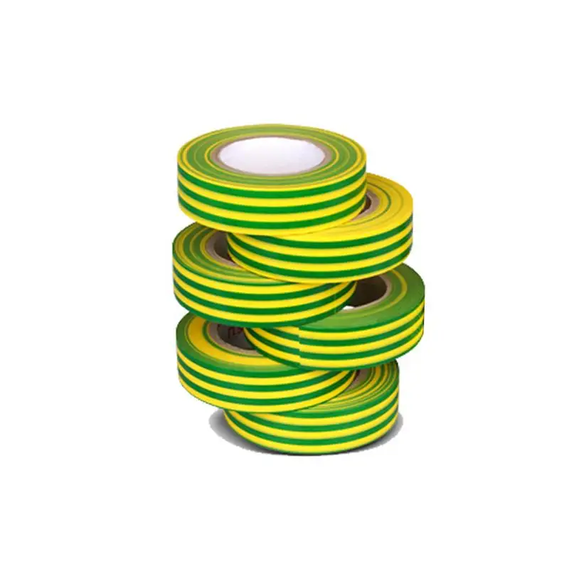

Ground Wire Mark Adhesive Tape Electric Rubber PVC Yellow Green Double Color Practical Super Adhesive Tape Insulating Tape