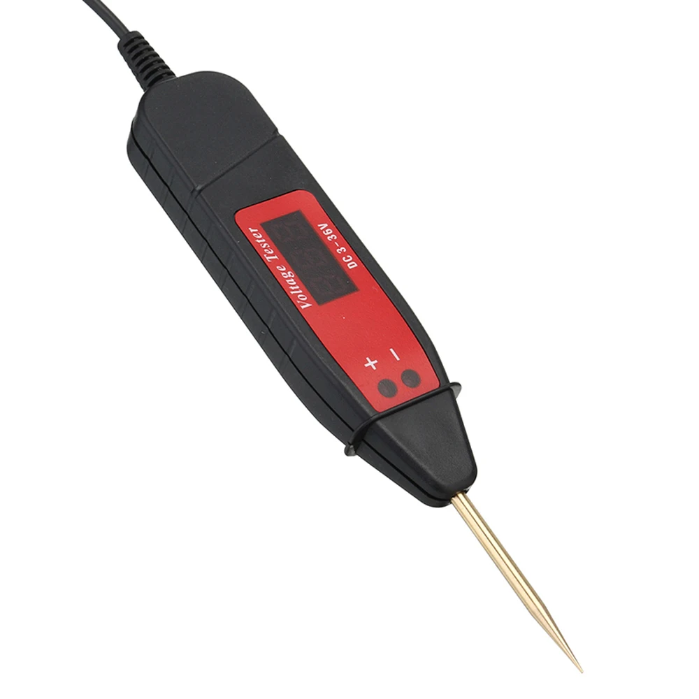 

Car Digital LCD Electric Voltage Automotive Test Pencil Probe Detector Tester Voltage Measuring Tool LED Light