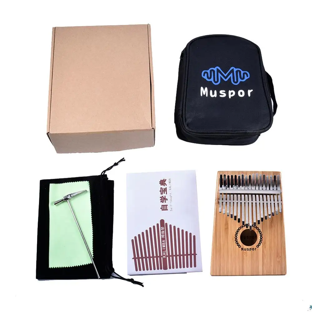 Muspor 17 клавишный калимба большой палец пианино палисандр Африка Mbira клавиатура
