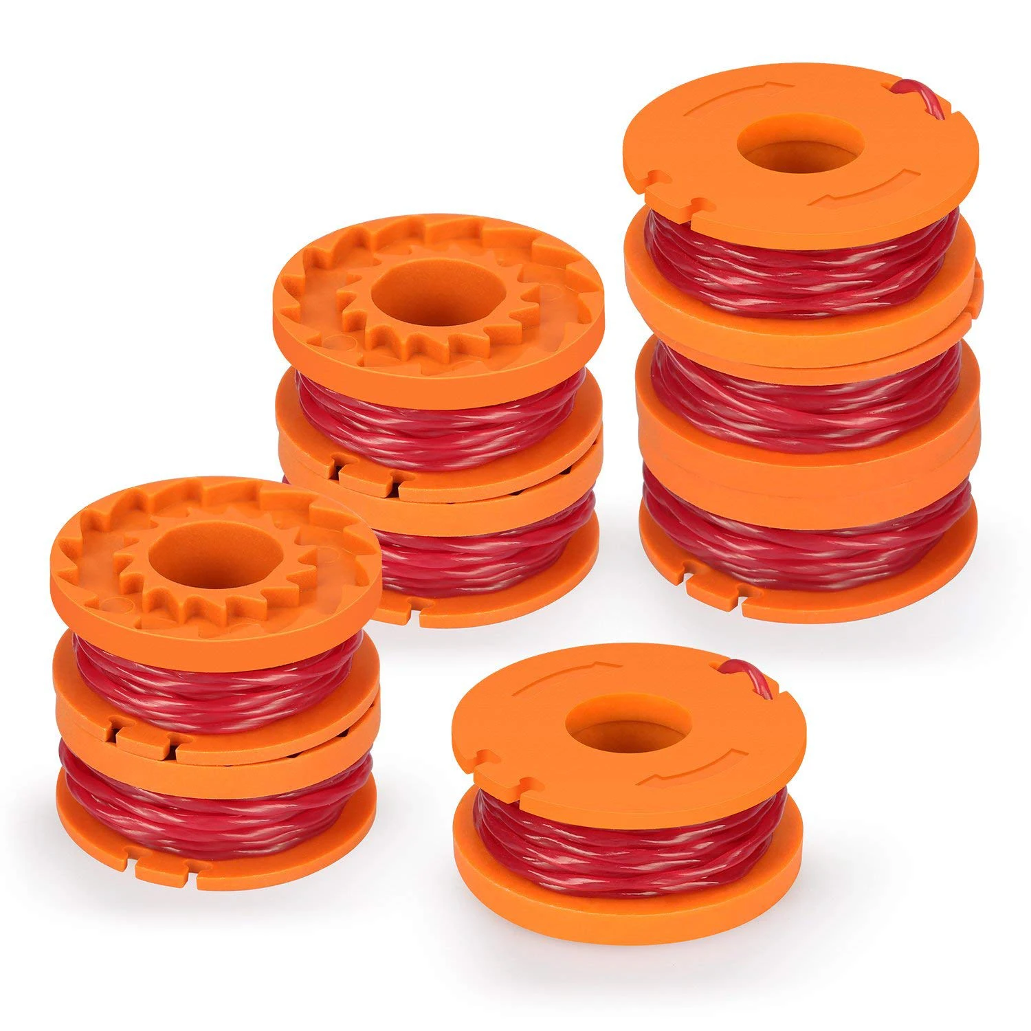 

8 Pack Replacement 10ft Grass Trimmer Line Spool, Edger Line Spool for Model Worx WA0010 Power Tool Accessories