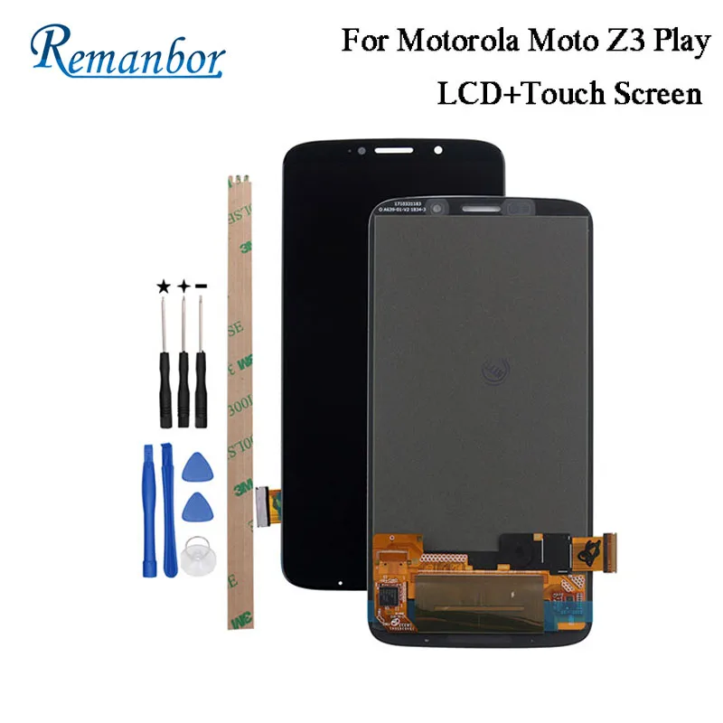 

Remanbor For Motorola Moto Z3 Play XT1929 LCD Display And Touch Screen Repair Parts For Moto Z3 Play Digital Accessory +Tool