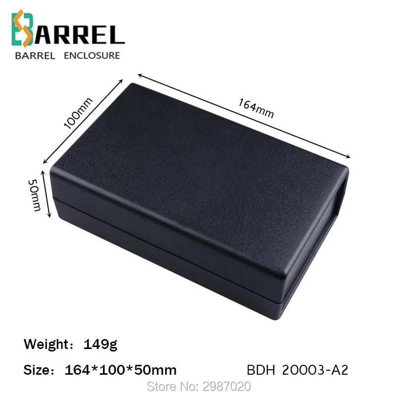 

164*100*50mm abs plastic enclosure for electronic project housing DIY portable instrment case PCB board shell junction box