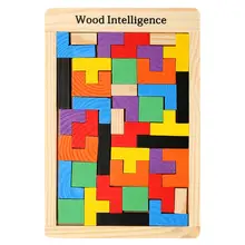 Детские деревянные прочные красочные тетрис игровые блоки Катамино паззл игрушка детская настольная игра для детей обучающая интеллектуальная игрушка