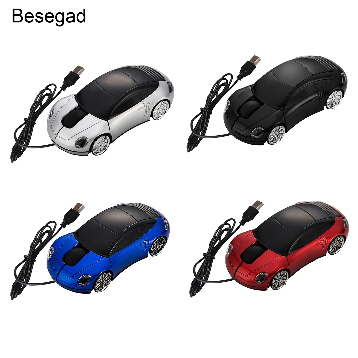 

Vococal Fashion Cool Car 800DPI USB Wired 3 Buttons Optical Gaming Mouse PC Laptop Computer Mice for Home Office Supplies