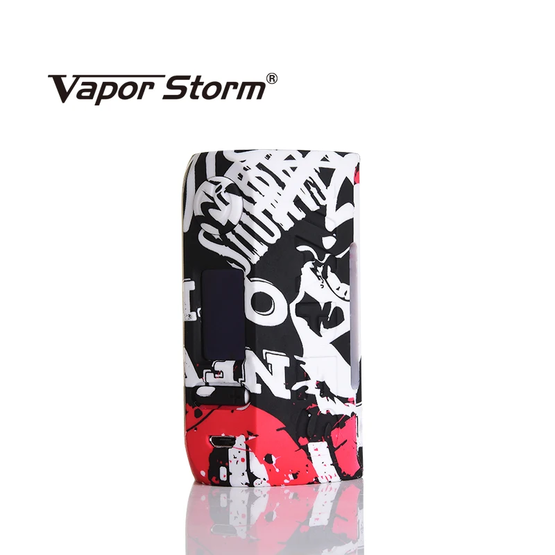 

Vapor Storm Storm230 Puma 200W Graffiti Vape Mod Without Dual 18650 Battery VW TC OLED Box Mod Cartoon Electronic Cigarette