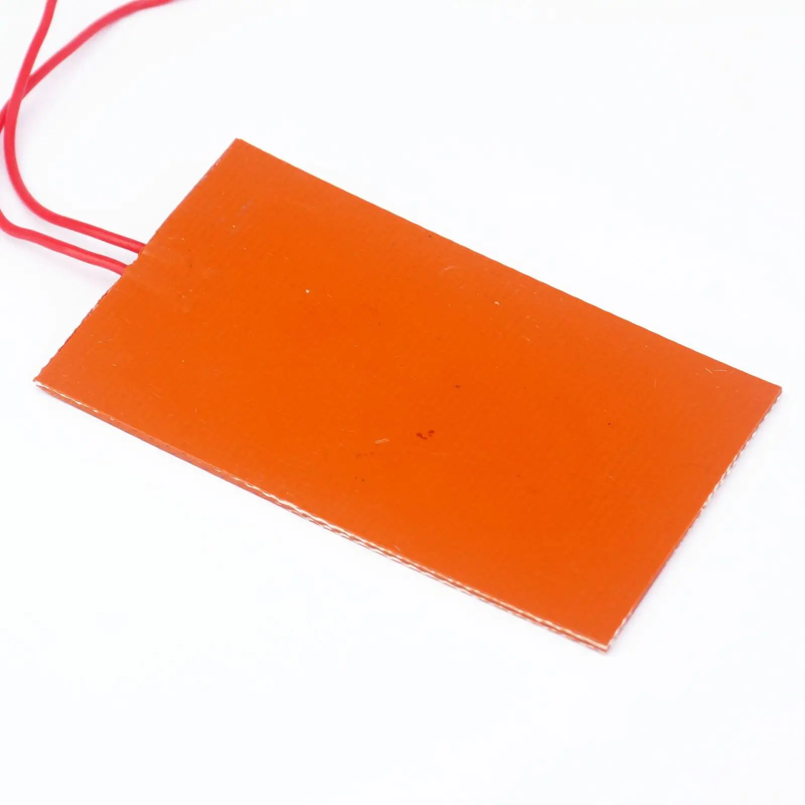 12V DC 60x100mm 20W Rectangle Flexible Waterproof Silicon Heater Pad For Oil Tank