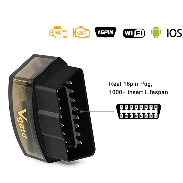 

Vgate iCar Pro OBD2 scanner WIFI For Android/IOS auto scanner OBDII Diagnostic Tool