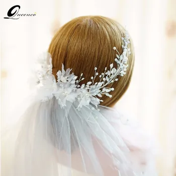 

Silk Floral Women Tiara Headpiece Wedding Hair Accessories White Jewellry Bridal Hair Jewelry Headband Ornaments